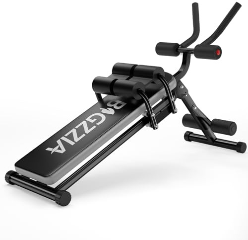 Bauchtrainer Bauchmuskeltrainer für Zuhause Multifunktionale Trainingsgerät für Ganzkörpertraining Abdominal Ab Machine mit LCD-Monitor Bauchmuskeltrainer Bauchmuskeltraining bis 150kg