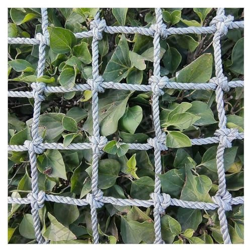 Rete da arrampicata per bambini e adulti, rete in corda di nylon resistente, per parchi giochi all'aperto e uso interno, design intrecciato (1 x 1 m)