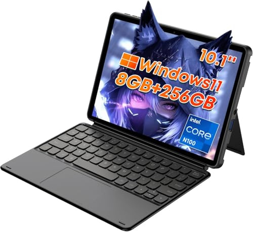 LMHTRADE Hi10 X1 10.1 FHD (1280x800) schermo IPS Celeron N100 CPU 8GB RAM 256GB ROM Win 11 Tablet PC con Micro-HD (tastiera inclusa)