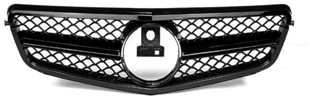 Kühlergrill Für Benz W204 Kühlergrill Für C-Klasse C204 S204 2007-2014 C180 C200 C250 C300 C350 Diamant Für AMG Für GT Stil Frontstoßstangengrill(A-Glossy Black)