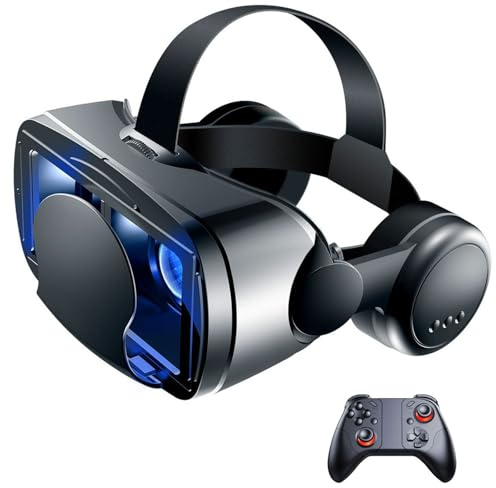 Gafas 3D de Realidad Virtual, Gafas VR, 3D VR Gafas de Realidad Virtual, Gafas 3D VR para Smartphone, Compatible 4.7-7.2 Inch' Smartphone Amplia compatibilidad por Android/iOS(C)