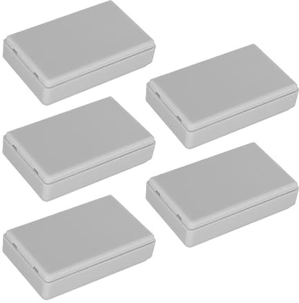 5pcs Small Waterproof Electrical Junction Box, 58x35x15mm ABS Plastic Project Box for DIY Electronics Projects, Power Module Case, Instrument Case Box, White