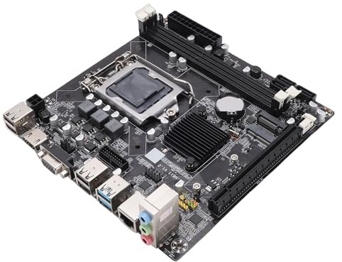 Tosuny Scheda Madre H81 LGA1150 Mini ITX, Scheda Madre per Computer Desktop DDR3 a Doppio Canale con Slot M.2 NVMe, Supporto SATA 6Gb/s PCIe X16 Processori Serie Core I3 I5 I7 E3 V3