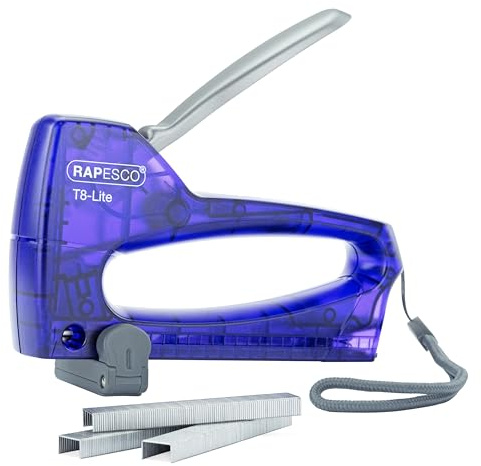 Rapesco 0956 T8-Lite Tacker mit 300 13/6mm Heftklammern, Violett