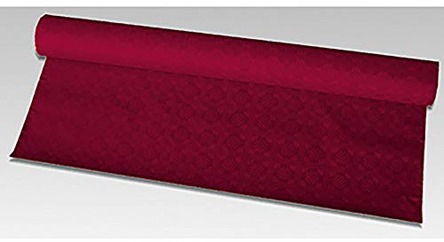 Damasttischtuch 50 m x 1 m Bordeaux Tischdecken
