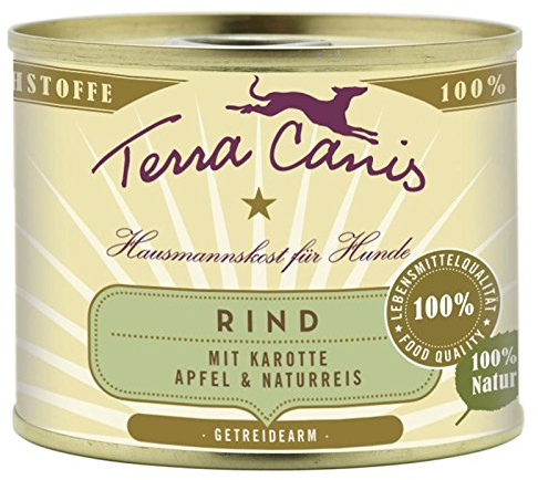 Terra Canis | Rind mit Karotte, Apfel und Naturreis |12 x 200 g