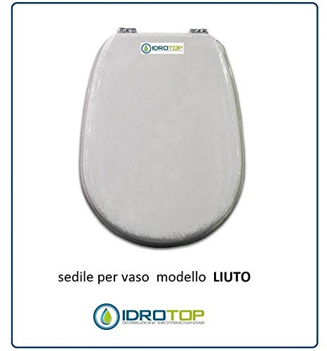 Copriwater Ideal Standard LIUTO BIANCO Cerniera Cromo-Sedile-Asse Wc