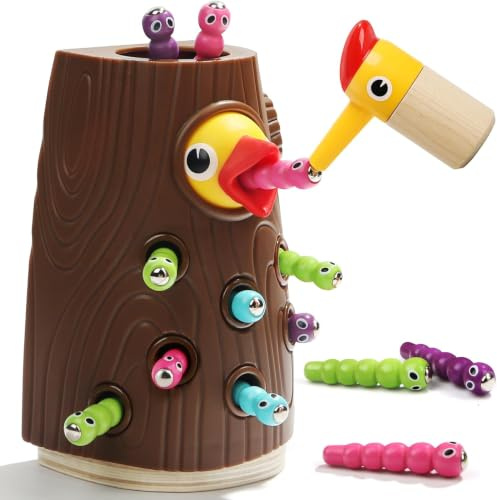 TOP BRIGHT Toddler Magnetic Bird Toys For 2+ Year Old Boy Girl, Montessori Educational Toy Gift Pretend Play Game Children Learning Sensory Toys for Kids Age 2 3 4