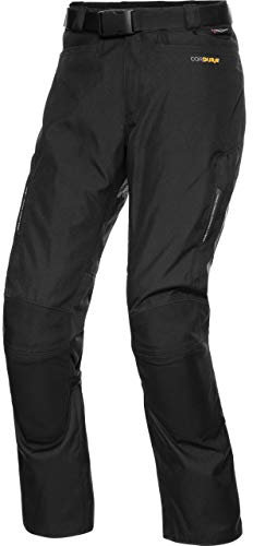 FLM Touren Textilhose 3.0 - Motorrad Jacke mit Protektoren Wasserdicht, Winddicht und Atmungsaktiv - Komfort & Ausstattung schwarz XXL (lang)