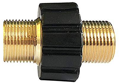 Stone Banks Connettore rapido metrico M22 maschio a filettatura esterna, adattatore M22 x 1,5 in rame, doppio capezzolo 22 mm per tubo idropulitrice Karcher K, Karcher HD e HDs Series