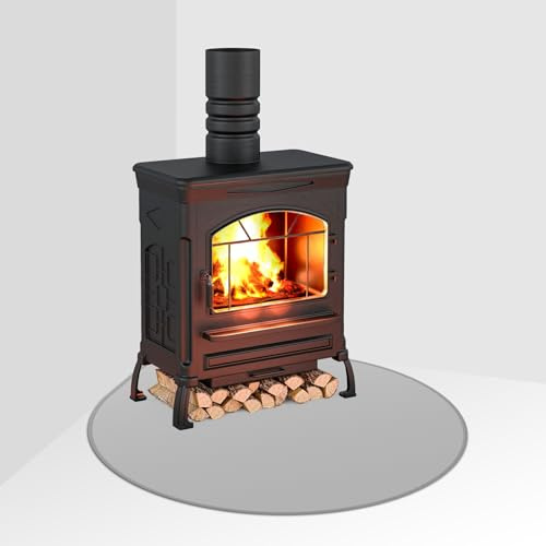 FLASLD Feuerfeste Matte für den Innenbereich, Feuerfeste Unterlage, 100×100 cm Glutschutzmatte für Kaminöfen, Glutschutzmatte für Kaminöfen, Zum Schutz des Bodens Vor Funken