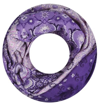 Majea Damen Loop Schal Schlauchschal Halstuch (880026) (lila 16)