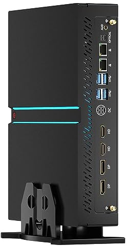 Mavsloly Mini PC Puissant, Core i9-13900F 24 cœurs avec RTX4060Ti Ordinateur de Bureau, 32 Go de RAM 1T SSD, WiFi 6E, BT5.3, 2* HDMI/ 2* DP, 8K, Quatre affichages, Optique, Double LAN, Windows 11 Pro