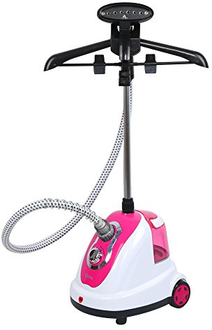 Défroisseur vapeur vertical 1700 W - Hauteur réglable - Avec cintre et support vapeur pour vêtements