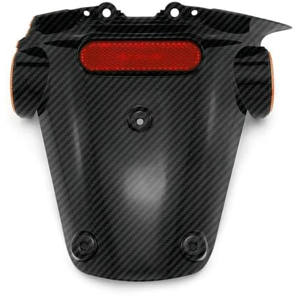 Motorrad Spritzschutz Für Sprint Für Primavera 150 2013-2024 Kotflügel Hinten Kotflügel W/h Rot Licht Reflektor Hinten Kennzeichen Kotflügel Spritzschutz Motocross Spritzschutz(Carbon)
