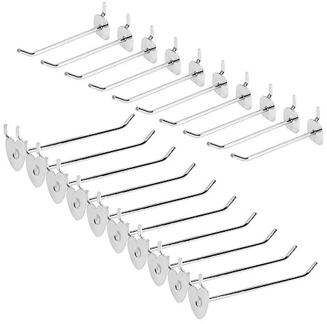 BELLIFFY 20pcs Heart-Shaped Apple-Shaped Iron Shelf Storage Hooks Pegboard Hanger for Store Mall Supermarket Goods Display Home Supplies