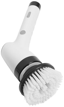 Power Scrubber Cordless 8 in 1 Electric Cleansing Brush Handheld Long Handle 25W Charging Cordless Shower Scrubber for Tub Tile Floor Car (Black)