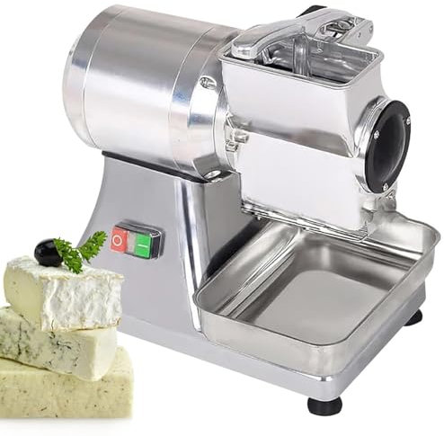 Ostreemaner Rallador De Queso Eléctrico De 550W para Queso En Bloque, Rallador De Queso Comercial De 88 LB/Hora, Rallador De Queso Grande para Restaurantes
