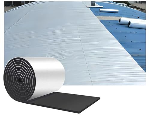 Tapis Isolant insonorisant for Voiture,Amortisseur D'isolation Phonique Thermique De Voiture Acoustique Anti-Bruit Coton,Cellule Mousse Auto Adhésif Isolation Thermique(10MM(THK),1*10M (10m²))