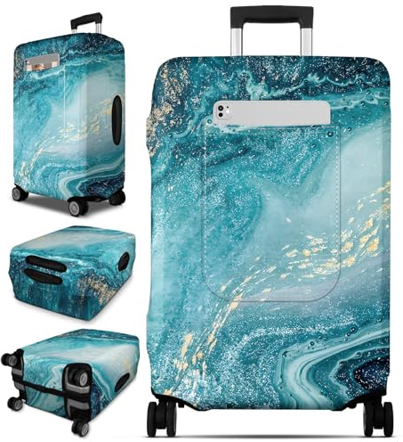 OffiEase Suitcase Cover Protectors - Large Washable Waterproof Dustproof Luggage Protective Covers Sleeve for Travel Fit 22-32 Inch