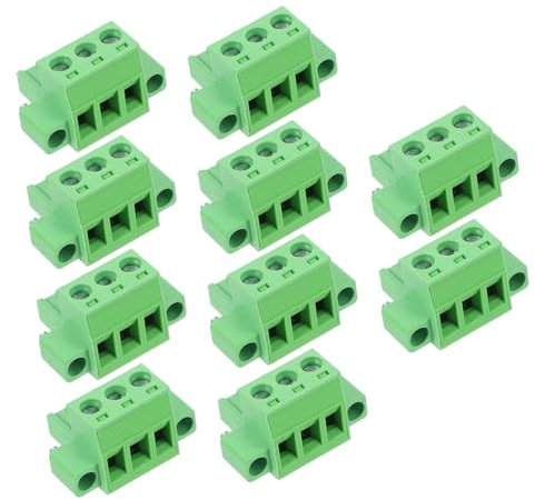 TOPPERFUN 10stücke Teiliges Sortiment Mit Schraubklemmensteckern Klemmenblocksteckern Leiterplattensteckern Für Sichere Und Zuverlässige Elektrische Verbindungen