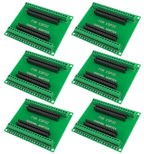 ESP32 Breakout Board Shield GPIO 1 into 2 for 38Pin ESP32 Development Board ESP32 Wroom Expansion Board (6 Pack)