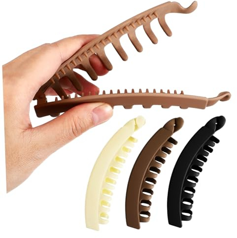 VALICLUD 4stücke Bananen-haarspange für Dickes Haar Bananen Haarklammern für Damen Haarspangen für Lockiges Haar Haarstyling-clips für Vielseitige Anwendung