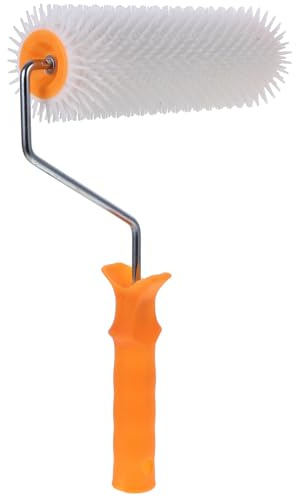 Operitacx Púas Para Ventilación Autonivelante Para Pintura Epoxi De Pisos, Herramienta Pincel De 23 Cm De Longitud Púas De 14 Mm, Adecuado Para Suelos De Cemento,