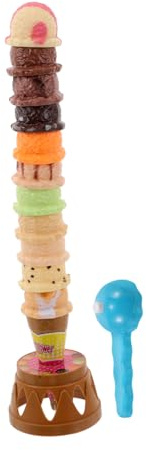 BESPORTBLE Ice Cream Stacking Game Set for Boys and Girls Boy Girl Toys Ice Bath Toy Balance Challenge Educational Play