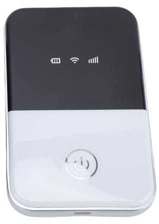 Jiawu Router WiFi Portátil 4G LTE 150 MBIT/S Alta Velocidad para Viajar USA Versión Diseño Compacto con Sitio de Tarjetas SIM para Usuarios de Automóviles y Viajeros Al Aire Libre Material ABSSIM