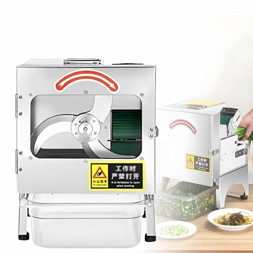 GIZMIT Cortadora de puerros de Alta Velocidad, cortadora de cebolletas y picadora de cebolletas, trituradora eléctrica de cebolletas para champiñones, puerros, Chile y Pepino C75-A