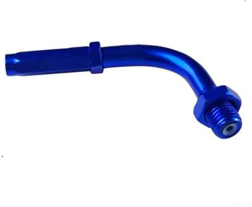 Ajustador de cable del acelerador de aluminio CNC de 90 grados para la mayoría de motocicletas, motos de cross, ATV, tornillo del acelerador de aleación de aluminio ajustable con azul