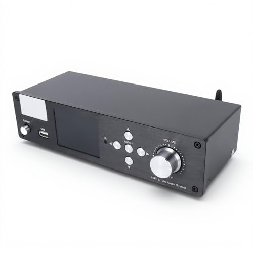 ASHATA Convertisseur Séparateur de Décodeur de Son Surround 5.1, pour DTS AC3 LPCM, 192 KHz 32 Bits, Prend en Charge Le Système AV Analogique Numérique USB Coaxial Optique 4K HDMI Arc, (EU)