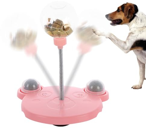 Générique Jouet De Boule De Nourriture pour Chat – 2 Pièces Interactifs pour Chats Exercice Automatique | De Balle De À Plateau Tournant, Distributeur De Friandises Engageant | Mangeoire Am