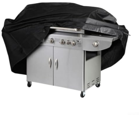 190T wasserdichte Grillabdeckung für Kochen im Freien, effektiver Schutz vor Staub und Regen in Ihrem Garten (145 x 61 x 117 cm)