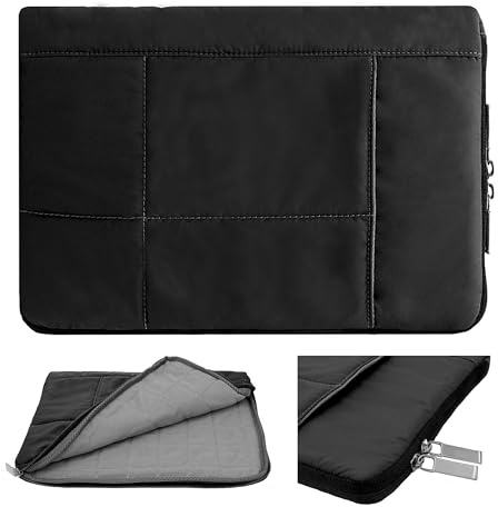 BestPriceCenter 11–12 Inch Laptop Sleeve Protective Carry Case | Quilted Device Protection Storage | Compatible with Surface Laptop Go 3, Galaxy Book 2 Go, Chromebook Plus 12, ThinkPad X12