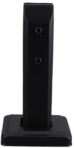 Zerodeko Pince à Verre en Acier Inoxydable Noir pour Support de Garde-corps en Verre, Installation Facile, Force de Serrage Modérée, pour Escaliers et Projets DIY