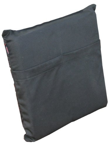 Heat Factory Stadium Cushion with Large Hand and Body Heat Warmer Pockets, Black