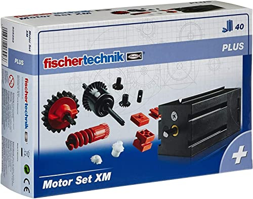505282 - fischertechnik PLUS Motor Set XM, 40 Teile | Baukasten Zubehör 505282, XM-Motor, für die Motoriesierung von großen Modellen z.B. aus dem Universal Max, Made in Germany