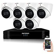 8MP ULTRA HD CCTV SYSTEM SPRO KIT INDOOR OUTDOOR 8CH 8 CHANNEL DVR UHD 4K MEGAPIXELS PTZ SUPPORT WHITE DOME 6X CAMERA 8 MP 2.8MM (NO HDD)