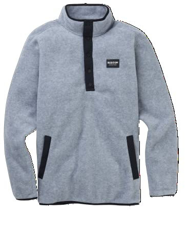 Burton Hearth Anorak Athletic-Hoodies Uomo Grigio Heather New, S