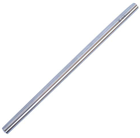 TiTo Titanium Rodillo de Cocina para Amasar - Titanio Rodillo Cocina de Metal Rodillo Reposteria - Rodillo para Pizza Hojaldre Pasteles Fondant(520mm)
