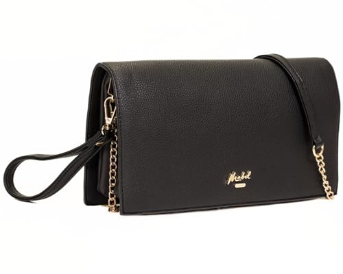 Mabel London Women's Wristlet Clutch - Spacious Multi-Compartment Purse with Long Strap - Eva