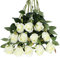 Tifuly Artificial Flowers,12 Pcs Single Long Stem Fake Rose Silk Flowers Faux Rose Bridal Bouquet Realistic Flower for Wedding Party Home Table Decoration Centerpieces(Bud Roses,White)