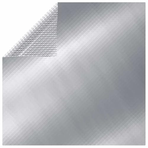 vidaXL Poolabdeckung Pool Abdeckplane Abdeckung Plane Solarfolie Solarplane Solarabdeckung Poolplane Wärmeplane Poolheizung Silbern 549x274cm PE