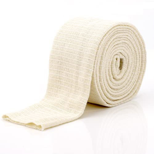 Elastische Schlauchförmige Kompressionsbandage dehnbarer Schlauch Fixierbinde Für Große Knie, Stützbandage – Mittlere bis Große Waden, Baumwolle & Elastan
