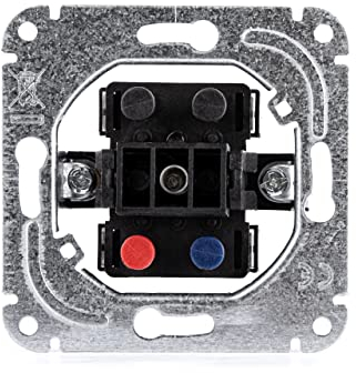 Hauself Kontrollschalter Aus/Wechsel Universal S55, 250 V AC, 50 Hz, 16 A | robuster Montagerahmen | Krallen-/Schraubbefestigung | Steckklemmen | Markenqualität made in Hessen