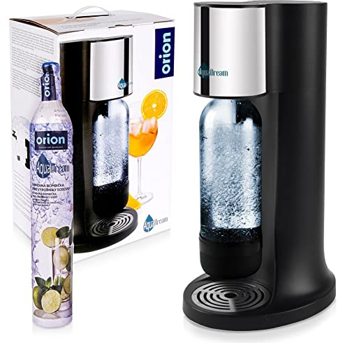 AquaDream C02 Machine à gazéifier pour gazéifier l'eau gazeuse pour eau et siphon Noir