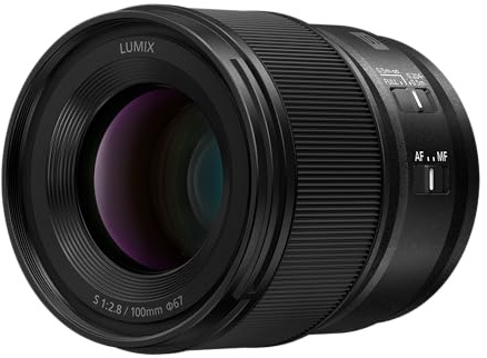 Panasonic LUMIX Full Frame Camera Lens, S 100mm F2.8 Macro - S-E100