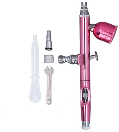 Airbrush-Set, Tragbare Airbrush-Pistole, Tragbare Luftbürsten mit 0,3-mm-Düsen für Nagelkunst, Make-up, Malerei, Kuchen, Möbelreparatur